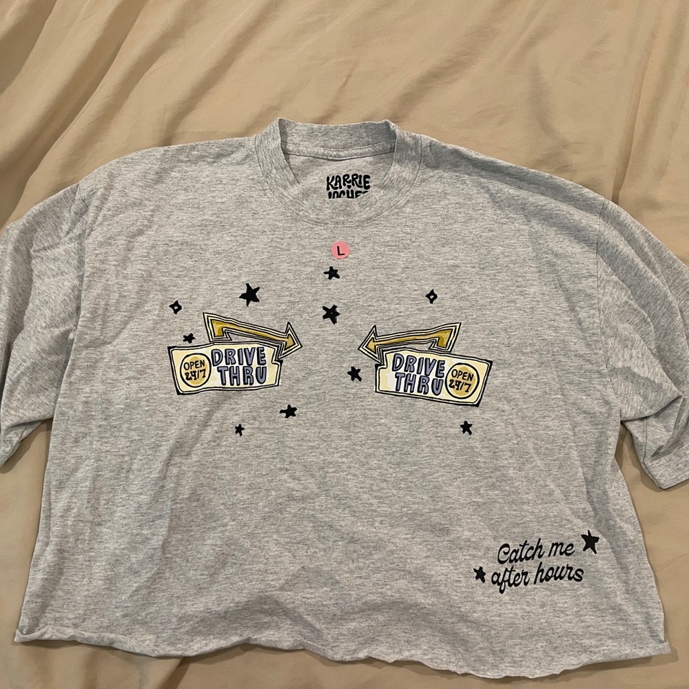 Karrie Locher Cropped Drive Thru Tee, New
